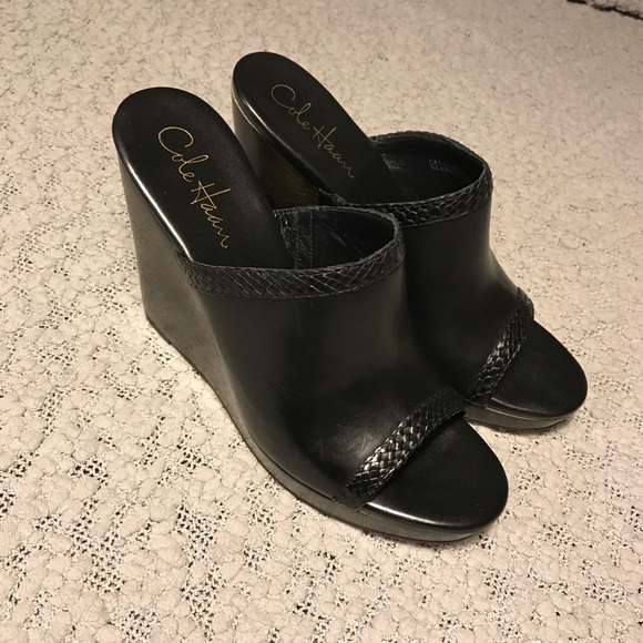 NWOT Cole Haan slide on wedges heels - Picture 3 of 7